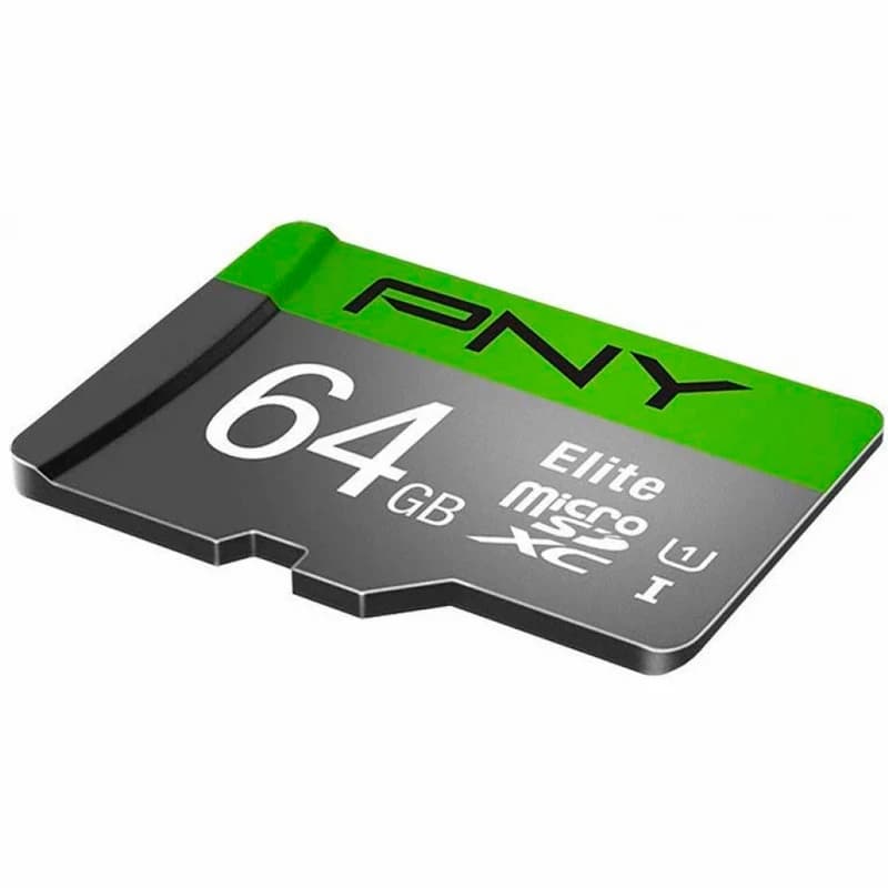 رم میکرو 64 گیگ پی ان وای PNY Elite U1 C10 100MB/s + خشاب — تصویر ۴