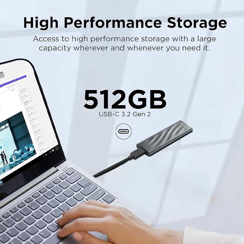 حافظه اکسترنال SSD لنوو Lenovo PS8 512GB — تصویر ۳