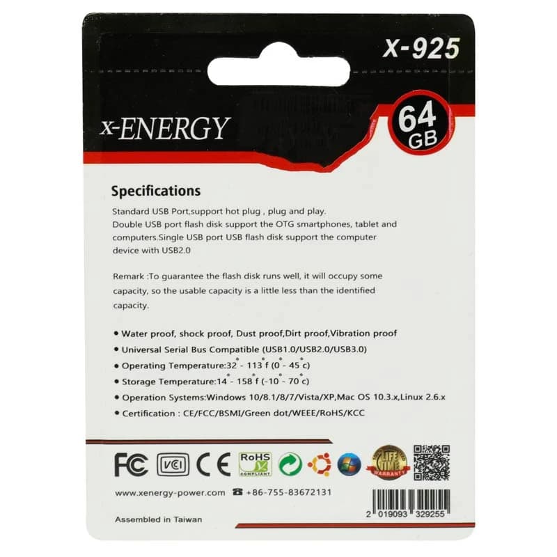 فلش 64 گیگ ایکس انرژی X-Energy X-925 — تصویر ۲