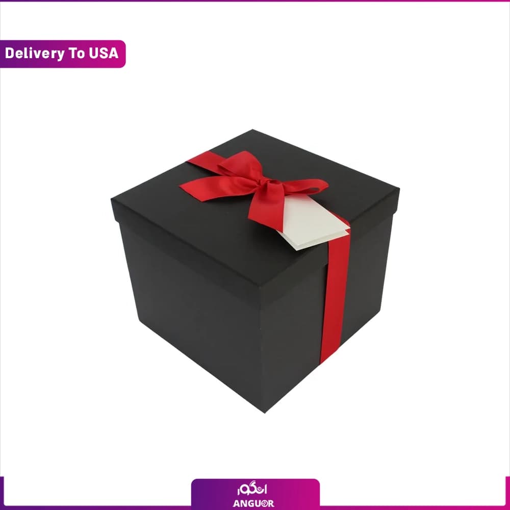 باکس گل رز قرمز 10 شاخه (تحویل در امریکا) — تصویر ۳