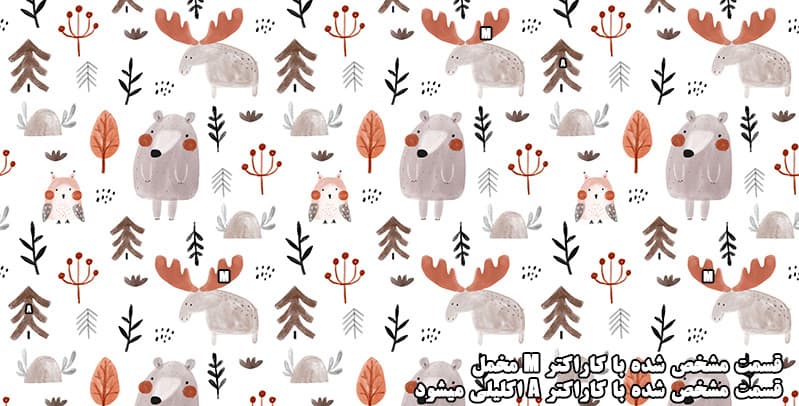 پوستر دیواری سه بعدی کودک طرح حیوانات جنگل | فانتزی و شاد مخصوص اتاق کودک — تصویر ۴