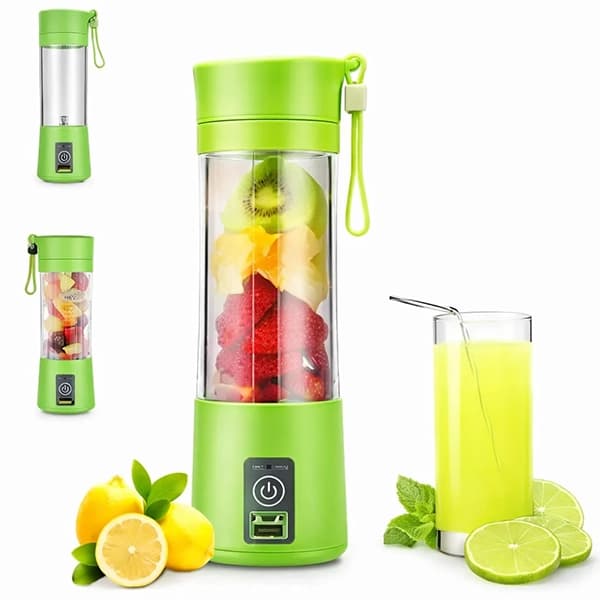 شیکر شارژی 380ml طرح لبخند HM-03 — تصویر ۲