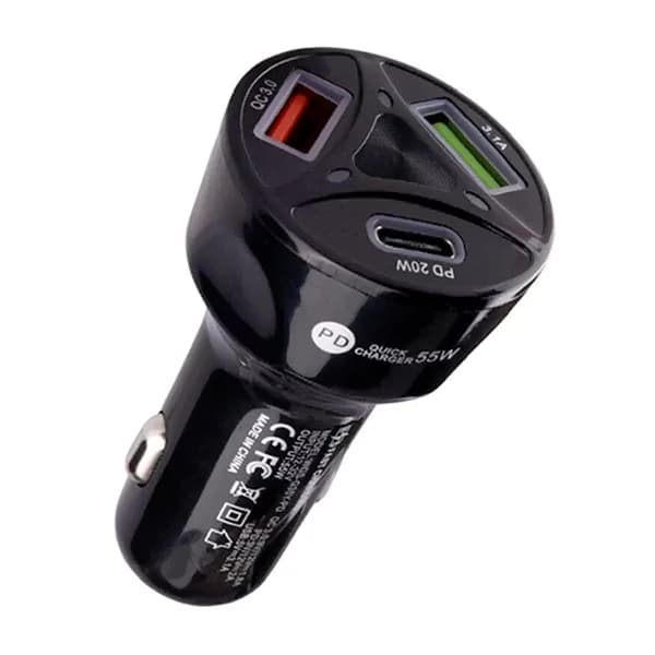 شارژر فندکی فست f054 با توان 55w هامر (Hamr)