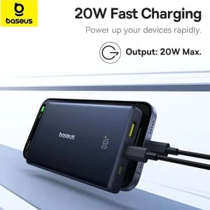 پاوربانک باسئوس مدل P1007680112300 ظرفیت 10000 میلی‌آمپرساعت — تصویر ۵