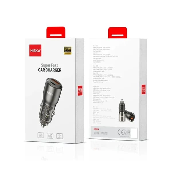 شارژر فندکی 95 وات HCC-329 هیسکا (Hiska) — تصویر ۳