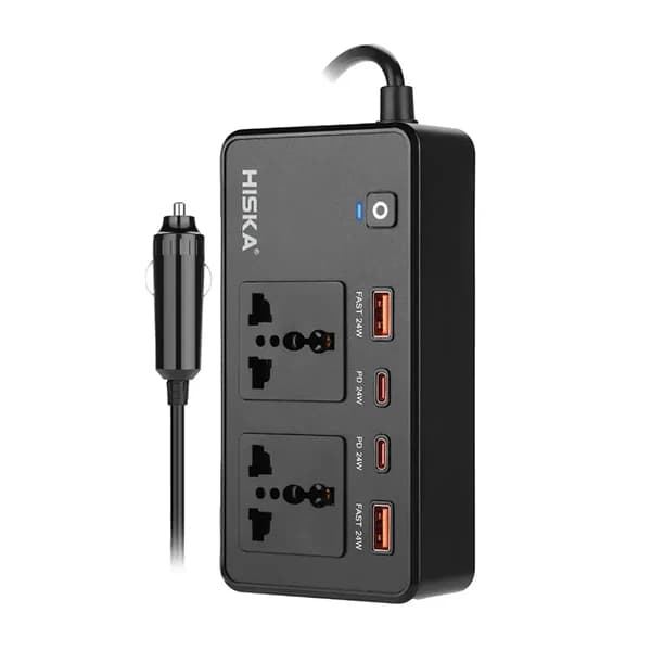 شارژ فندکی 200 وات خودرو CH-5519 هیسکا (Hiska)