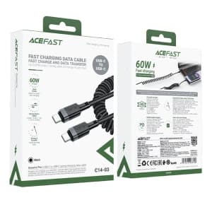کابل Type-C به Type-C فنری ایس فست مدل 03 C14 طول 1.2 متر — تصویر ۵