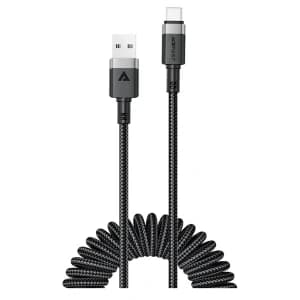 کابل Type-C فنری ایس فست مدل C14 04 طول 1.2 متر
