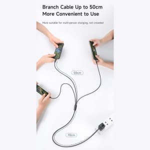 کابل چند USB به Type-C ، Lightning و micro-USB مک دودو مدل CA579 — تصویر ۶