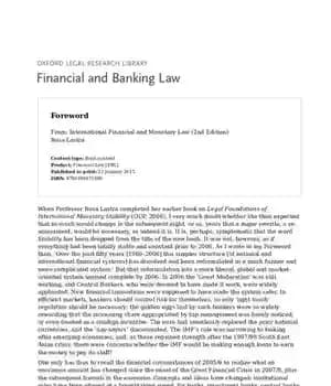 دانلود کتاب International financial and monetary law – حقوق بین الملل مالی و پولی