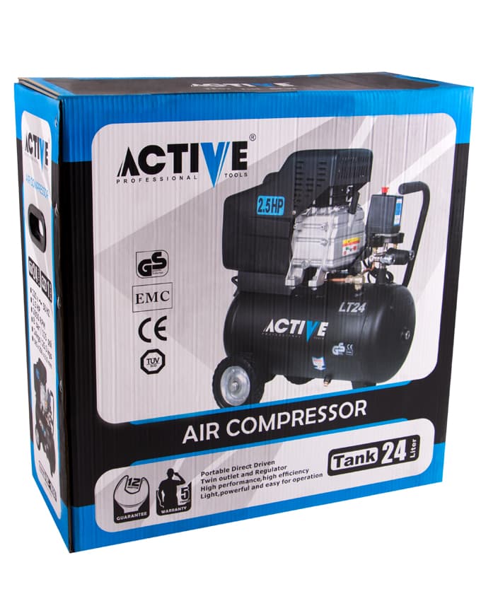 کمپرسور باد 24 لیتر روغنی اکتیو مدل AC-1024 — تصویر ۸