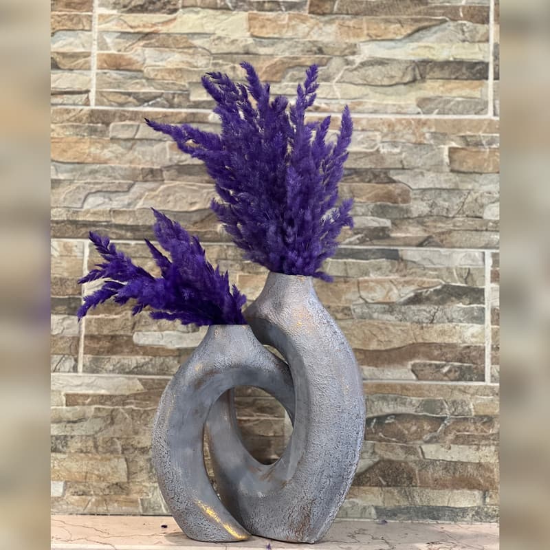 گلدان دکوری مدل دژاوو کد 749 مجموعه 2 عددی — تصویر ۳
