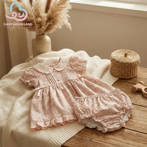 پیراهن دخترانه ۲تیکه moon star 53142 — تصویر ۲