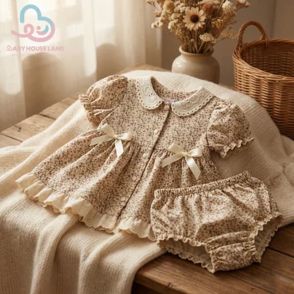 پیراهن دخترانه ۲تیکه moon star 53141