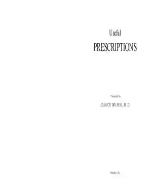 دانلود کتاب Useful prescriptions – نسخه های مفید