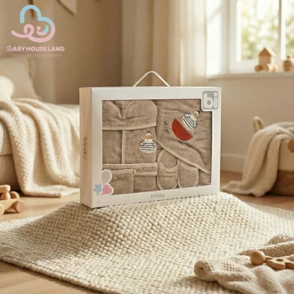 سرویس حوله ۴تیکه طرح خروس Bibaby ۶۶۴۹۷
