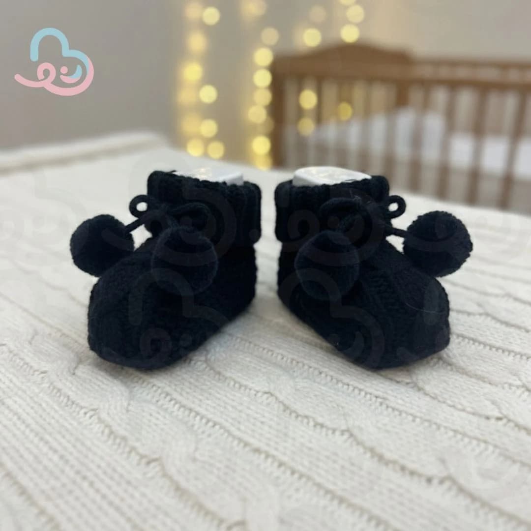 پاپوش بافت منگوله دار BabyMia ۹۰۰۹