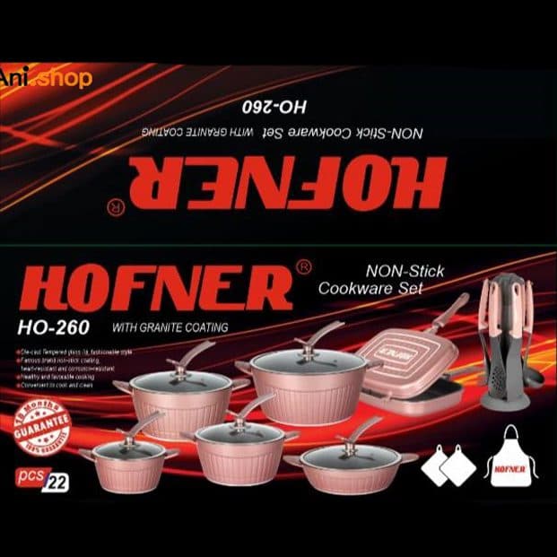 سرویس چدن 22 پارچه هافنر طرح ماهی مدل HO-260 — تصویر ۲