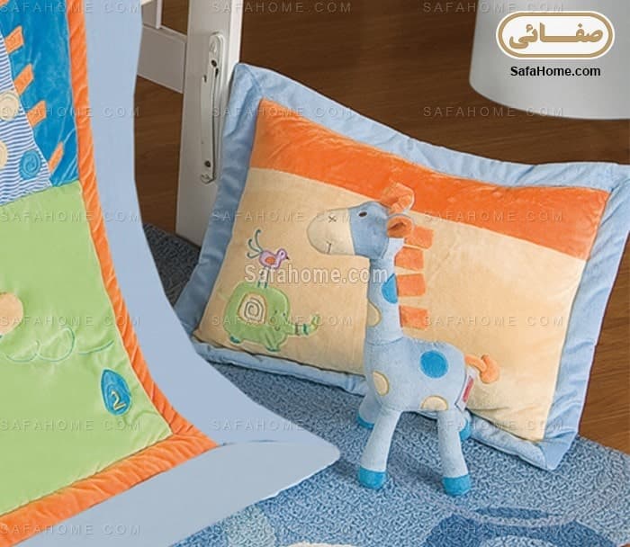 روتختی نوزاد ۶ تکه طرح زرافه ستیمو آبی — تصویر ۳