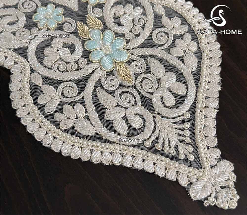 رومیزی پاشا 3 تکه طرح قلب — تصویر ۷