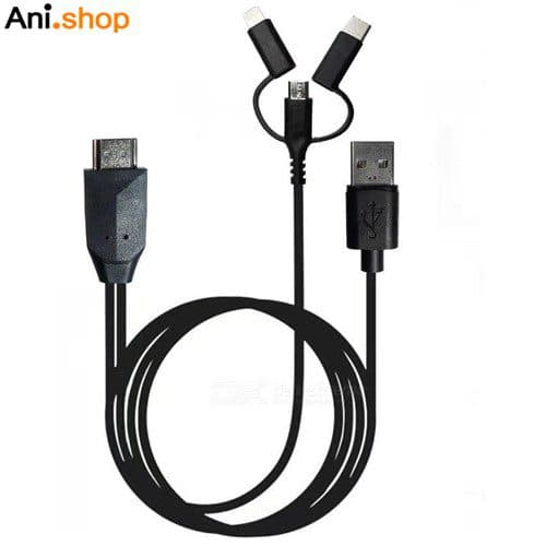کابل 3 IN 1 PHONE TO HD کد 226