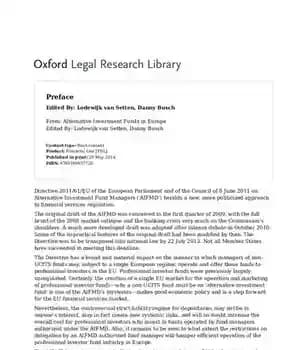دانلود کتاب Alternative Investment Funds in Europe: Law and Practice (Oxford EU Financial Regulation) – صندوق های سرمایه گذاری جایگزین…