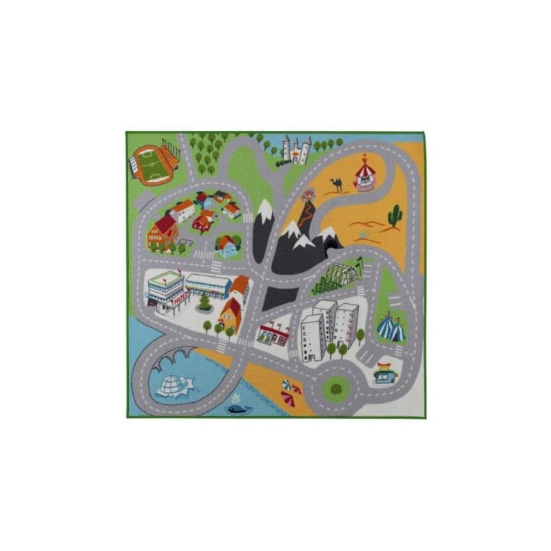 فرش کودک 133×140 طرح جاده ایکیا LEKPLATS
