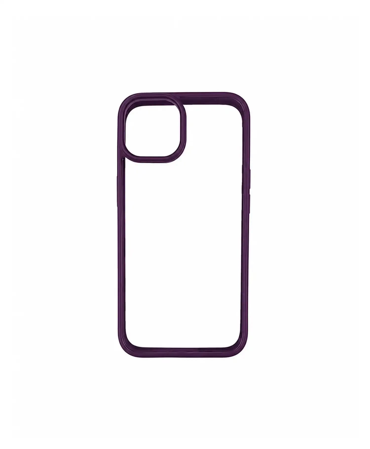 قاب اسپیگن شفاف دور رنگ گوشی موبایل Iphone 13