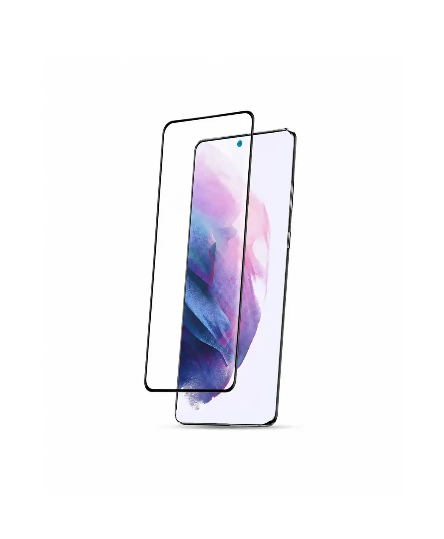 گلس فول تمام چسب مشکی گوشی موبایل Samsung S21 Ultra — تصویر ۲
