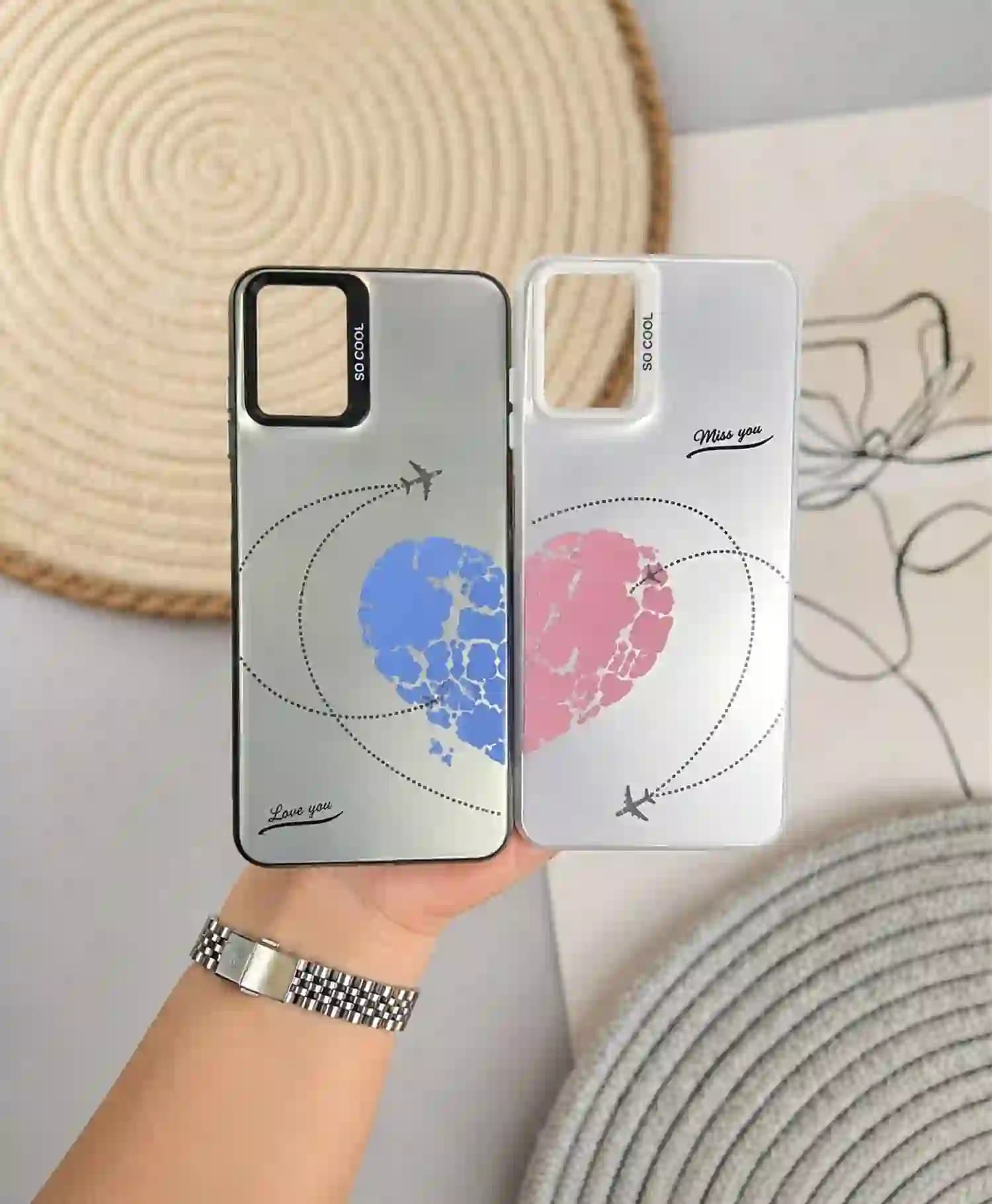 قاب ست کاپلی So Cool طرح سفر عشق گوشی Samsung A06 — تصویر ۴