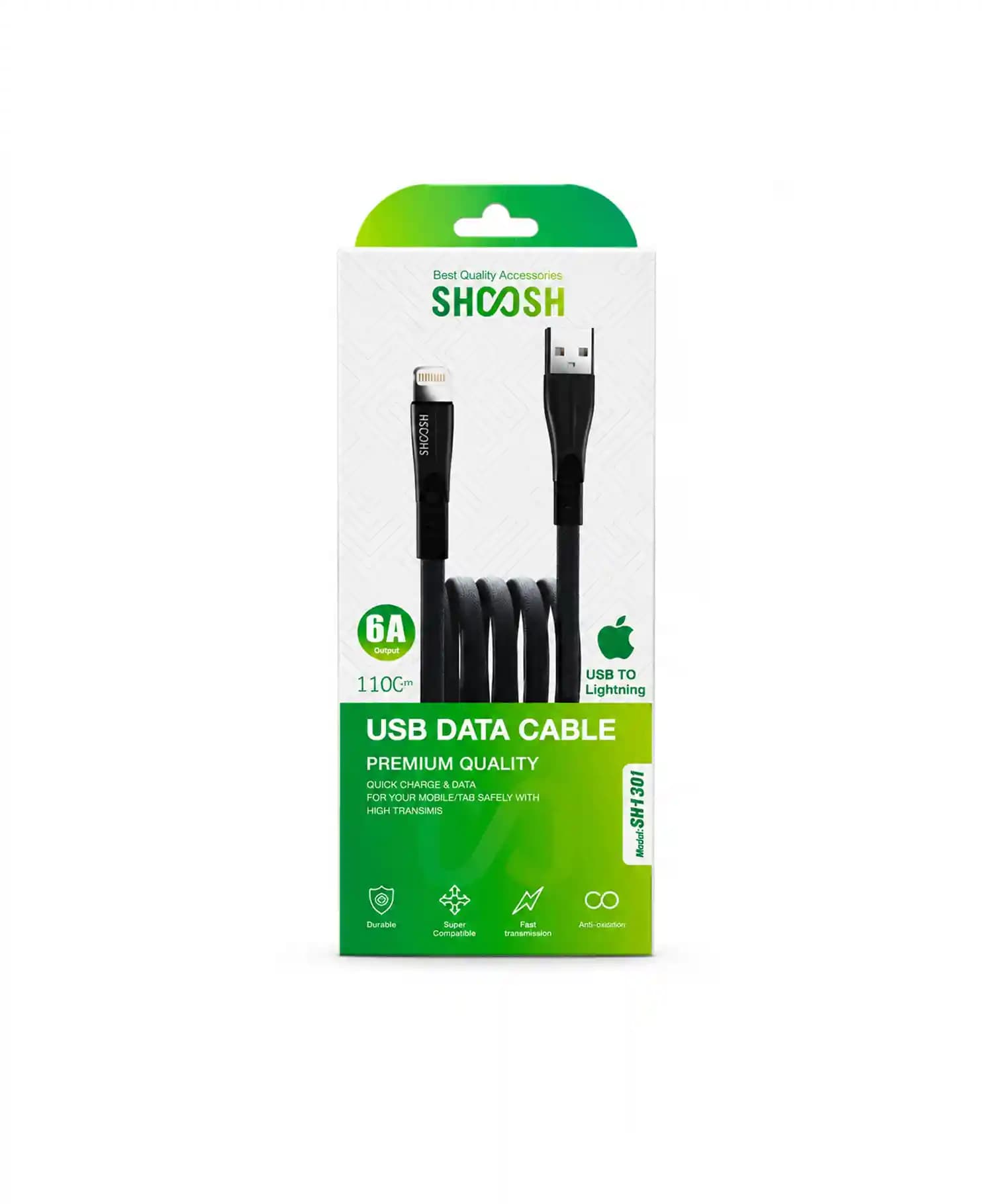 کابل تبدیل USB به Lightning شوش مدل SH-130i — تصویر ۴