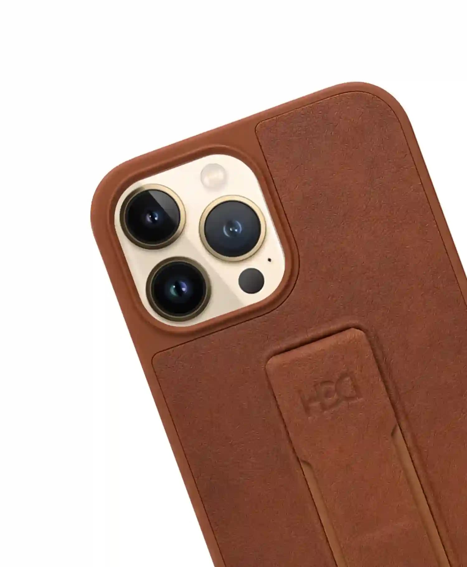 قاب HDD چرمی استند دار گوشی موبایل Iphone 13 Pro Max — تصویر ۲