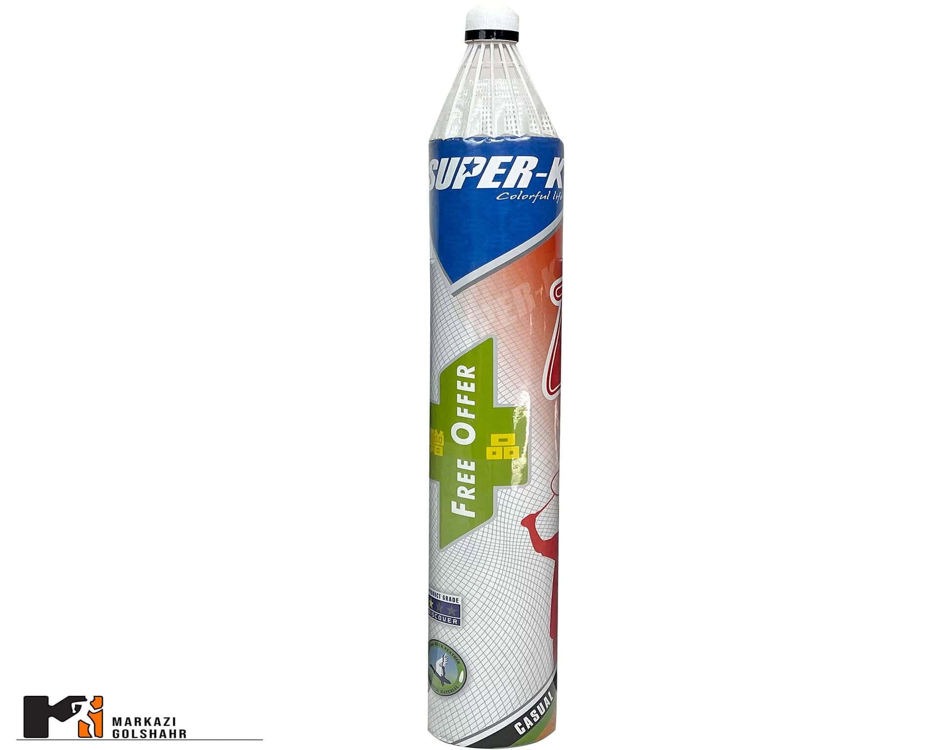 توپ بدمینتون Super-k پلاستیکی کد 2003384 — تصویر ۳