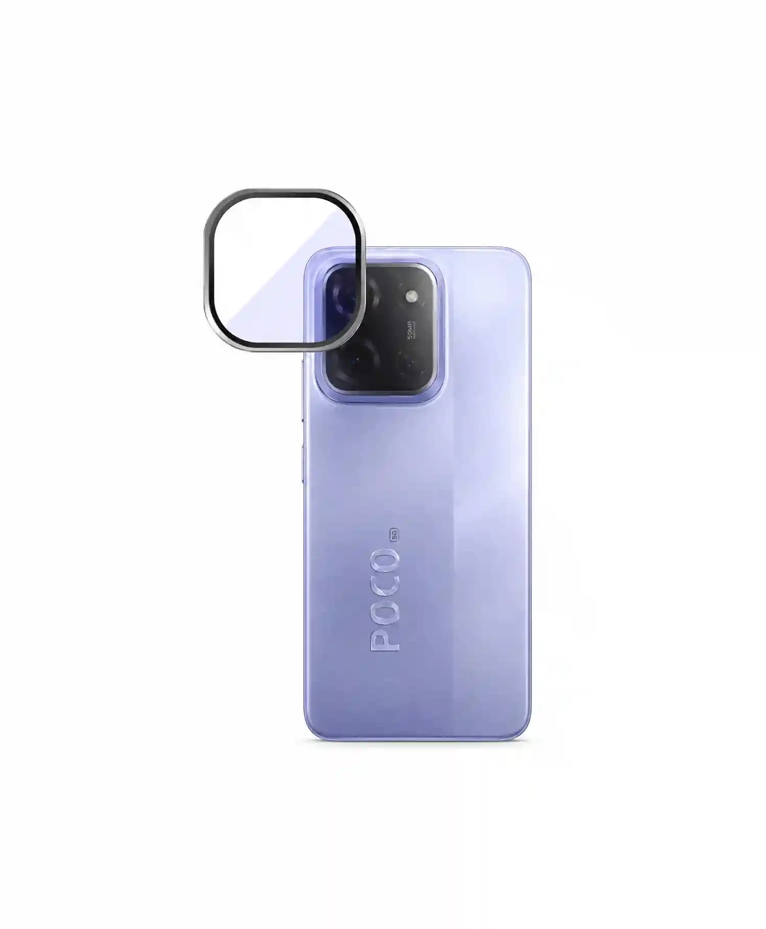محافظ لنز فلزی گوشی موبایل Poco C85 — تصویر ۲