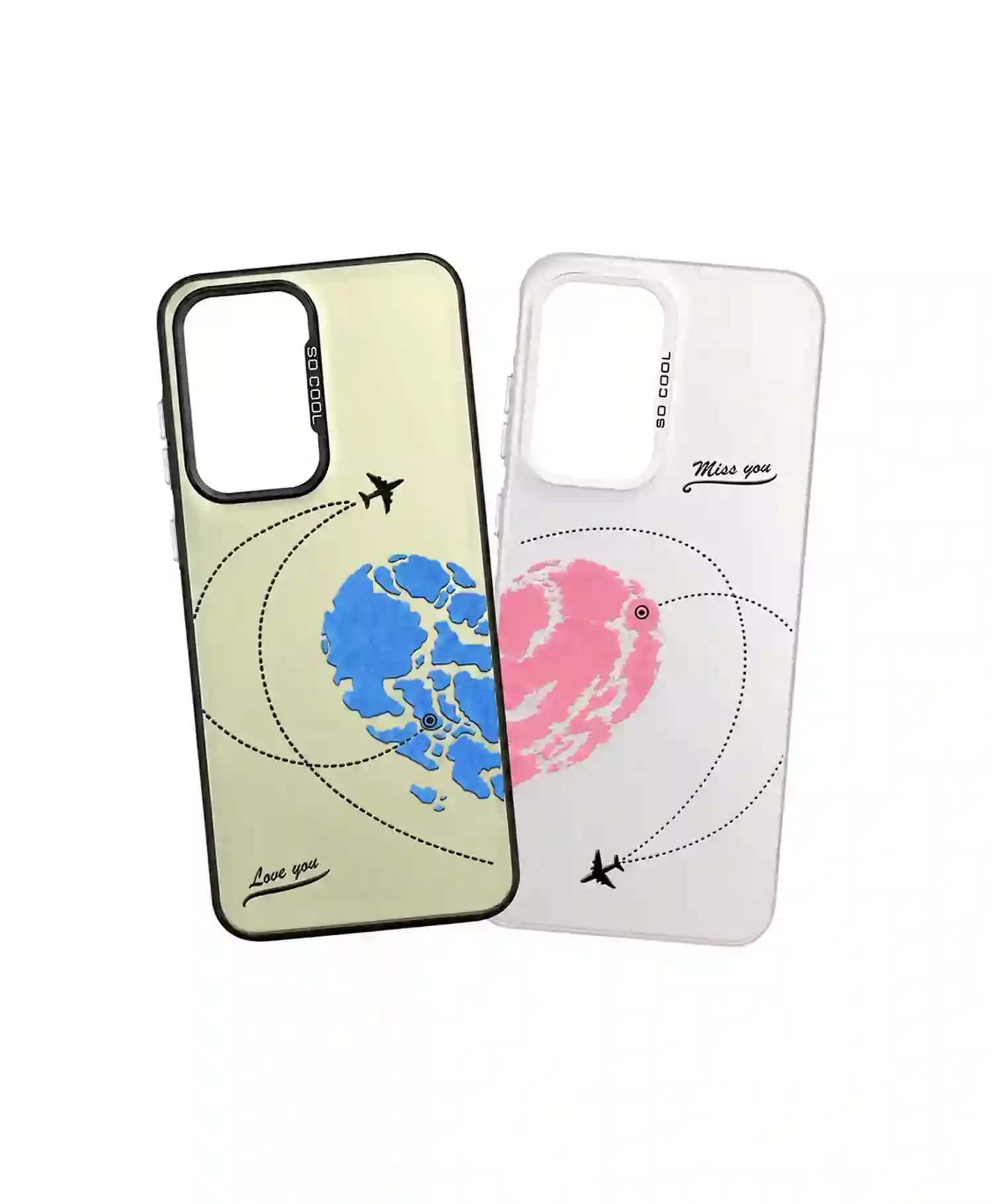 قاب ست کاپلی So Cool طرح سفر عشق گوشی Samsung A36