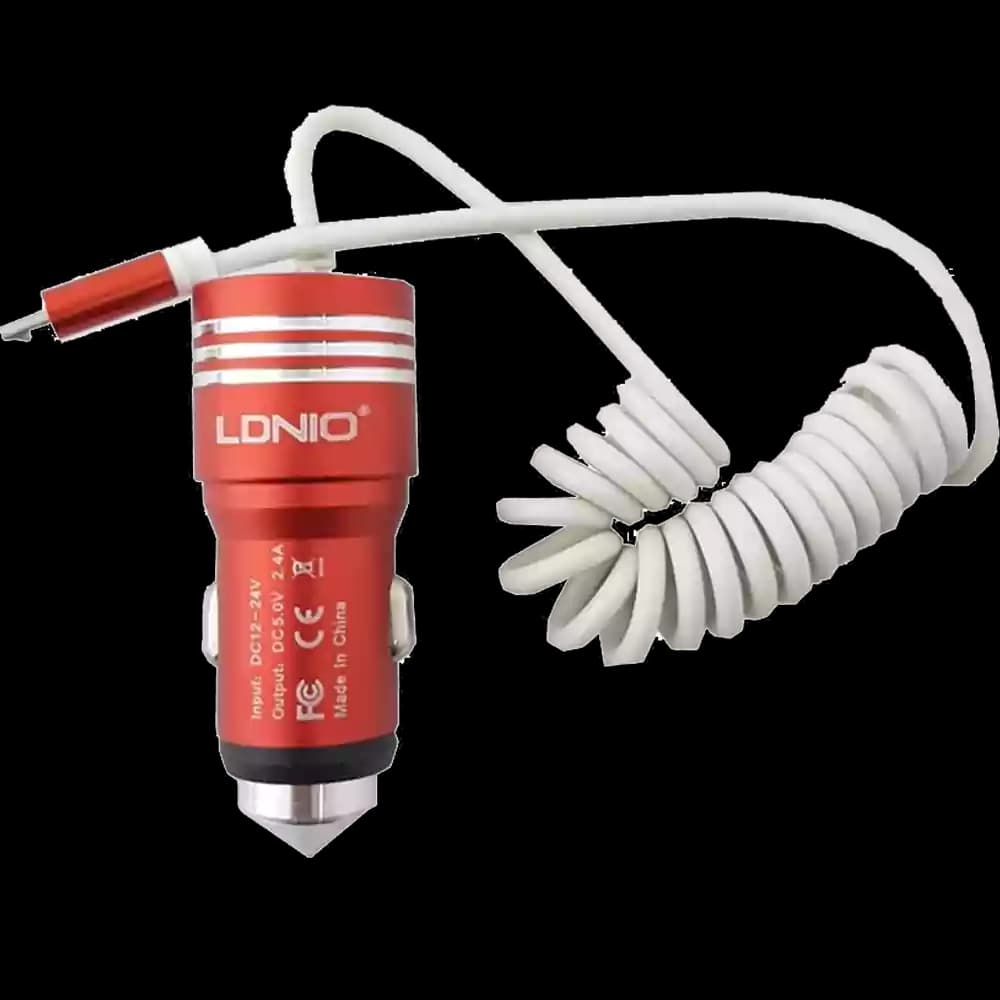 شارژر فندکی ال دینیو مدل DL-C1000 دو خروجی