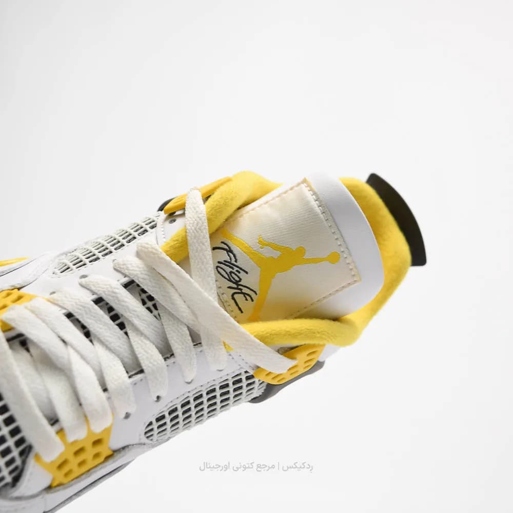 کتونی بسکتبال Nike مدل Jordan 4 Retro Vivid Sulfur – AQ9129-101 — تصویر ۶