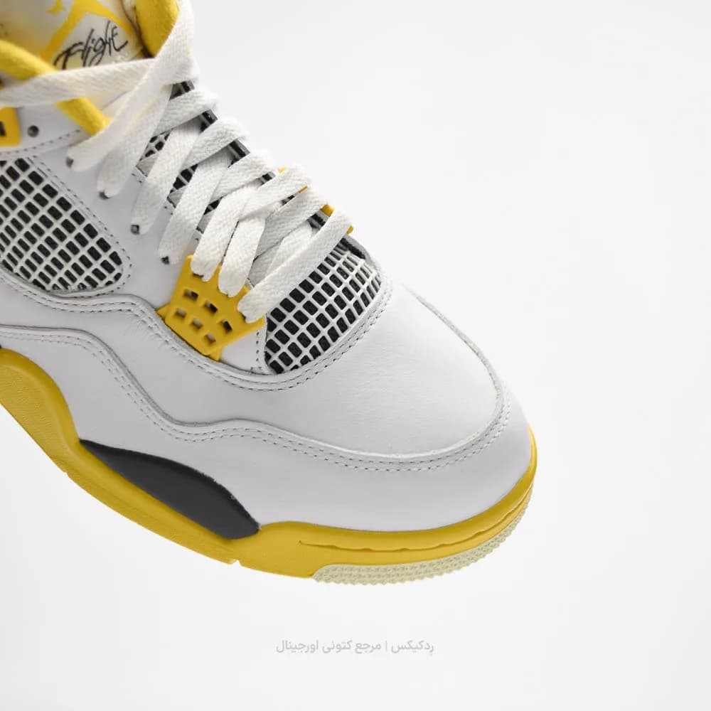کتونی بسکتبال Nike مدل Jordan 4 Retro Vivid Sulfur – AQ9129-101 — تصویر ۵