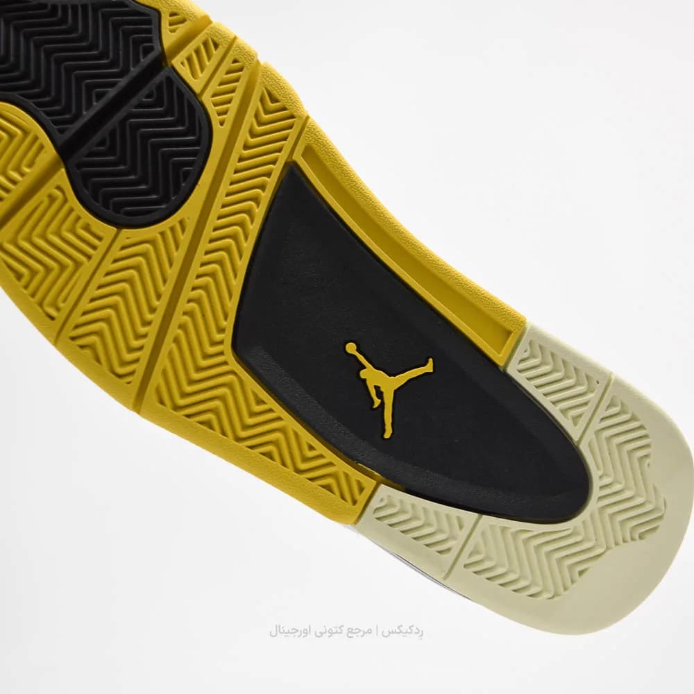 کتونی بسکتبال Nike مدل Jordan 4 Retro Vivid Sulfur – AQ9129-101 — تصویر ۳
