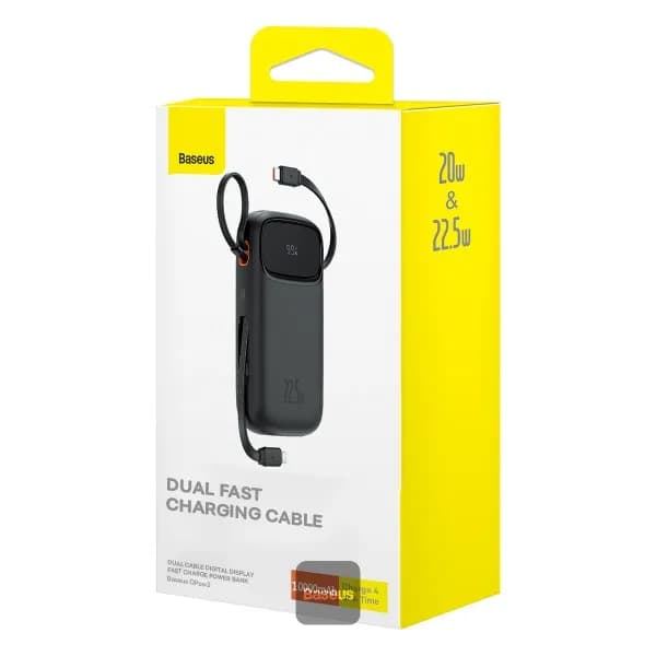 پاوربانک 10000 میلی آمپر بیسوس مدل Baseus Qpow2 P10055003113-00 22.5W — تصویر ۴