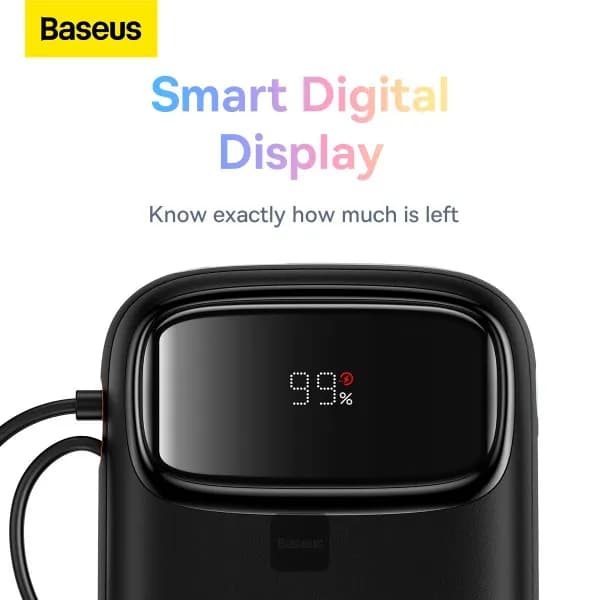 پاوربانک 10000 میلی آمپر بیسوس مدل Baseus Qpow2 P10055003113-00 22.5W — تصویر ۲