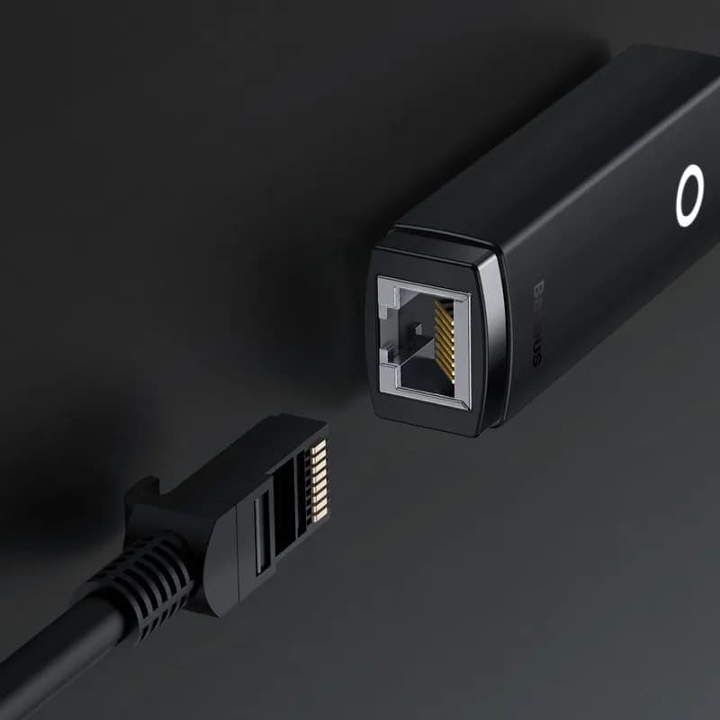 کابل تبدیل Type C به LAN بیسوس Baseus RJ45 LAN Port WKQX000201 100Mbps — تصویر ۴