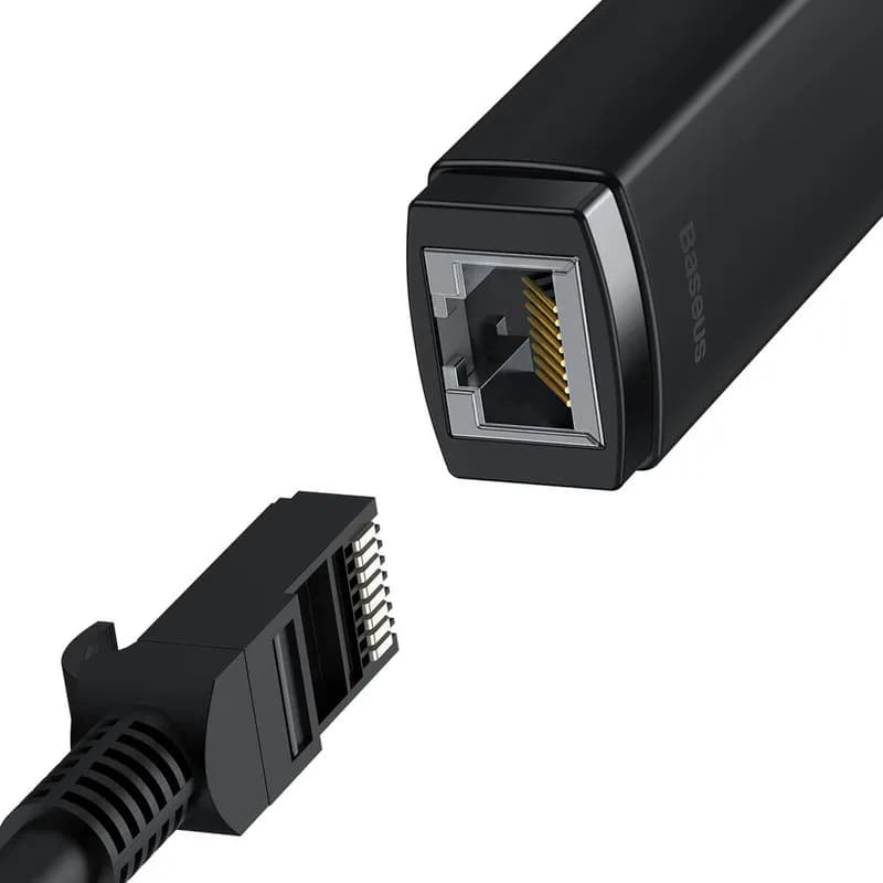 کابل تبدیل Type C به LAN بیسوس Baseus RJ45 LAN Port WKQX000201 100Mbps — تصویر ۲