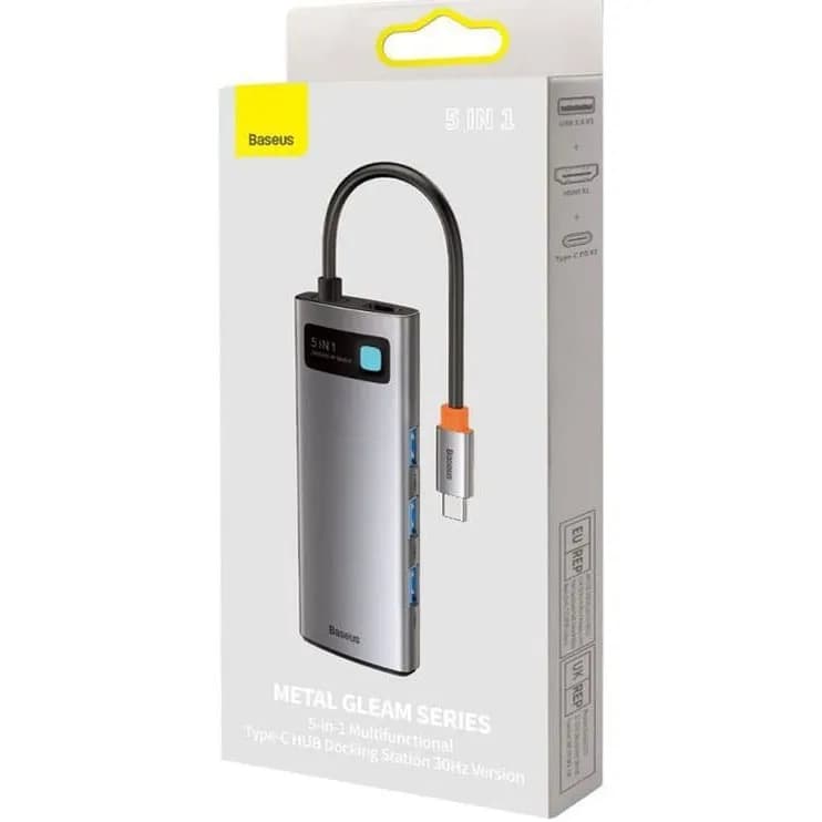 هاب 5 پورت و مبدل تایپ سی بیسوس Baseus Metal WKWG020013 — تصویر ۵