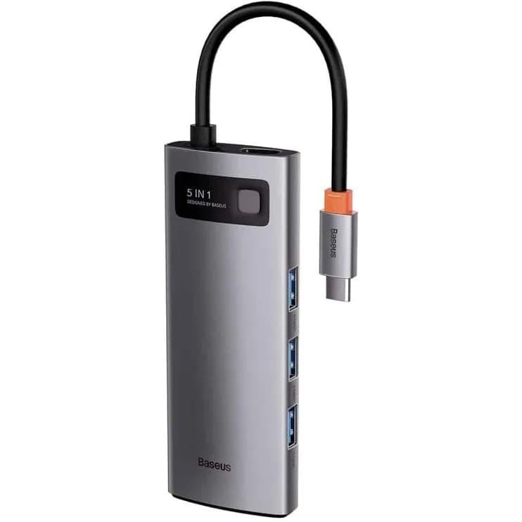 هاب 5 پورت و مبدل تایپ سی بیسوس Baseus Metal WKWG020013