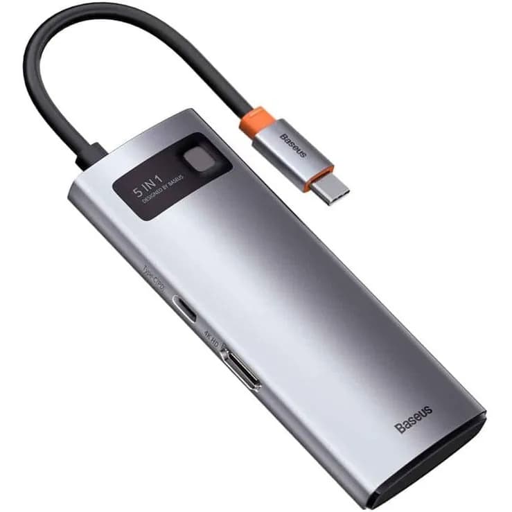 هاب 5 پورت و مبدل تایپ سی بیسوس Baseus Metal WKWG020013 — تصویر ۲