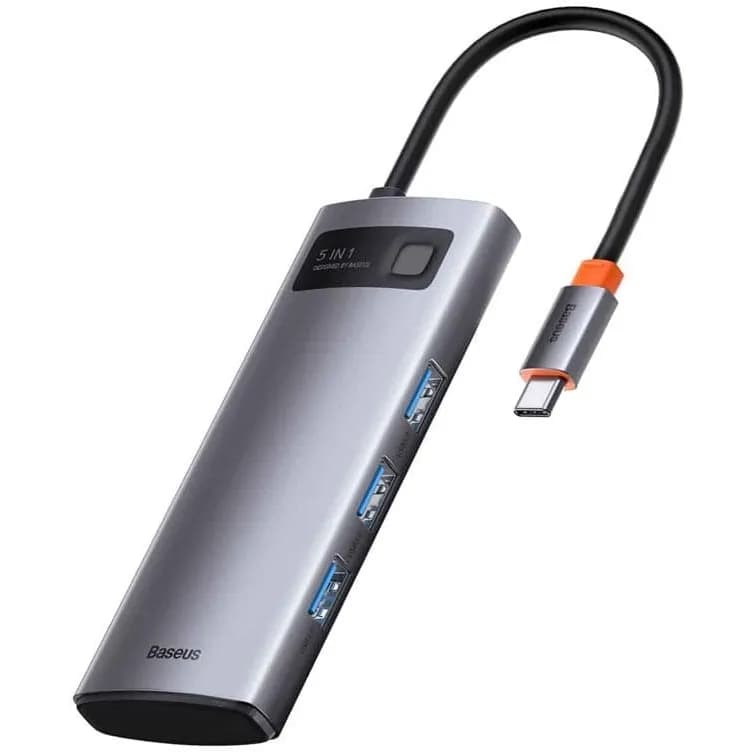 هاب 5 پورت و مبدل تایپ سی بیسوس Baseus Metal WKWG020013 — تصویر ۴