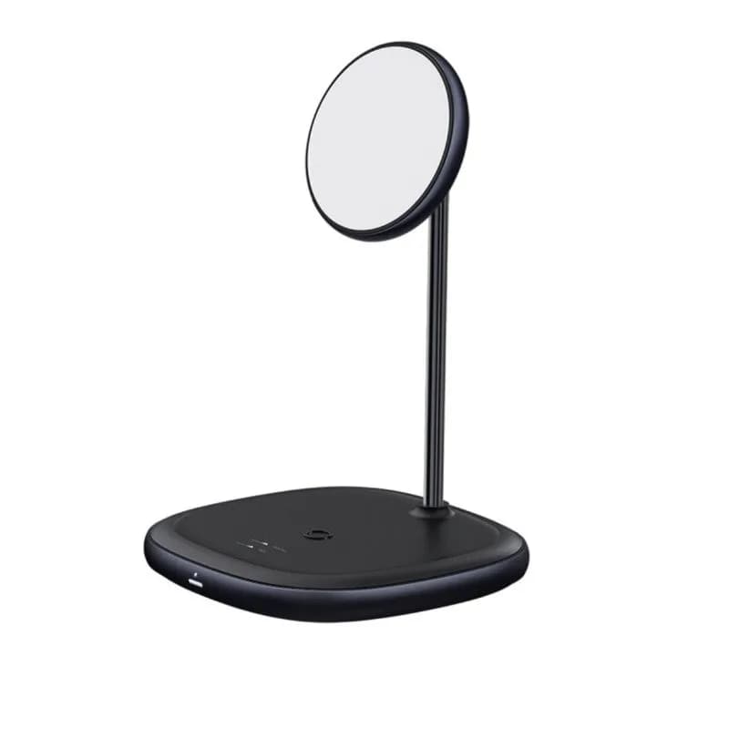 استند شارژر وایرلس بیسوس Baseus Swan Magnetic Desktop Bracket Wireless Charger WXSW-B01