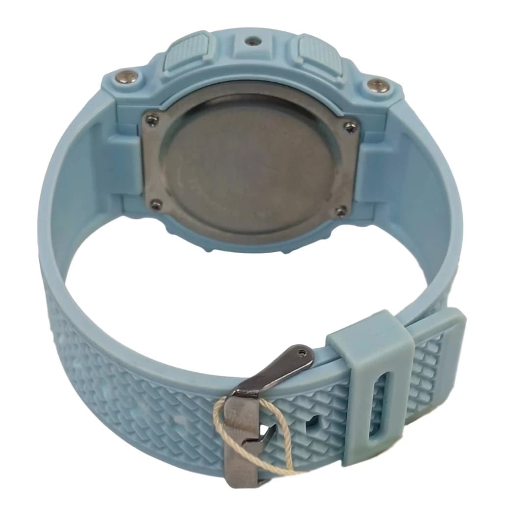 ساعت مچی اسپرت آیک | AIKE طرح G-SHOCK دیجیتالی مدل AK-999 رنگ آبی روشن به همراه جعبه و پاکت اورجینال — تصویر ۴