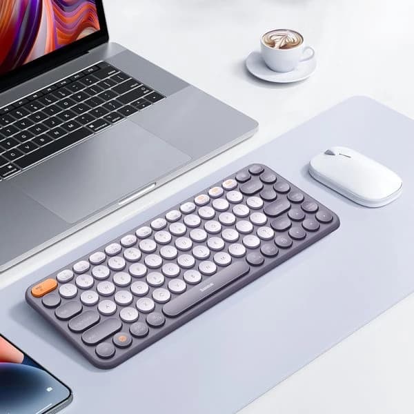کیبورد بی سیم بیسوس مدل Baseus K01A B00955503833 Wireless Tri-Mode — تصویر ۳